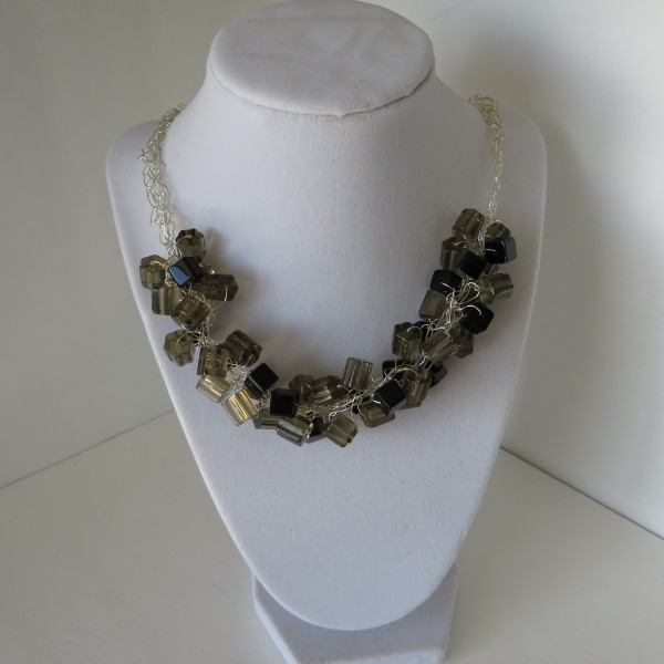 Topaz and Black Necklace