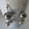 Grey on Grey Pearls Earrings