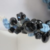 Denim Blue & Black Necklace