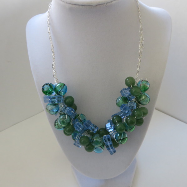 Blue and Green Necklace