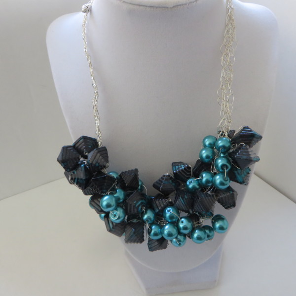 Turquoise and Grey Necklace