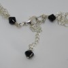 Lobster clasp with black beads