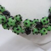 Kelly Green and Black Necklace