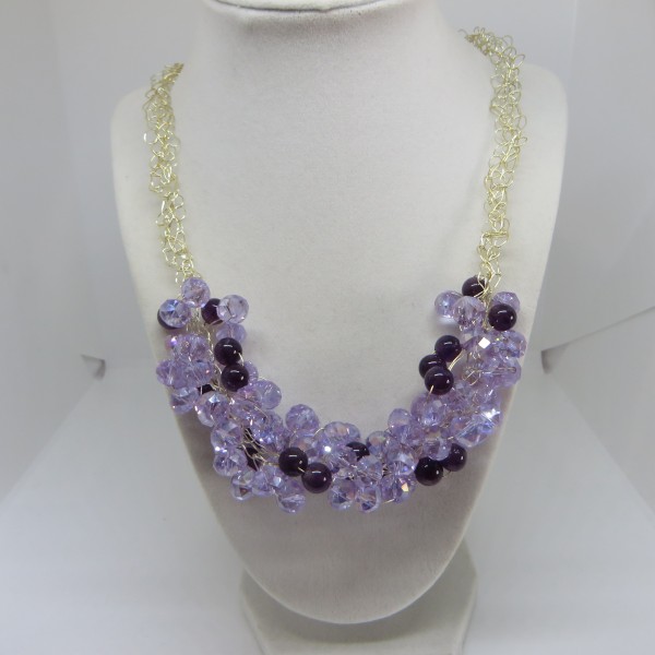 Lilac and Purple Necklace