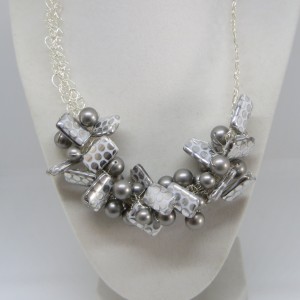 Grey and Silver Necklace