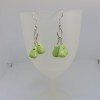 Lime Green Howlite Earrings