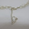 Clear Crystal Necklace Back