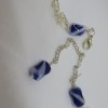 Blue and White Necklace Back