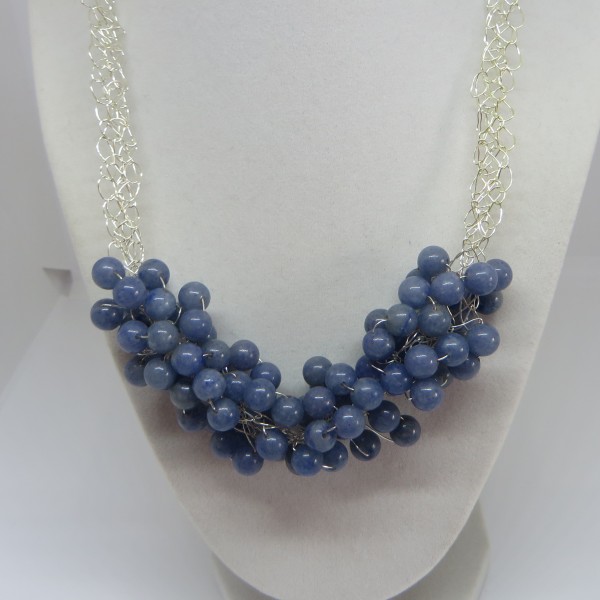 Light Blue Angelite Necklace